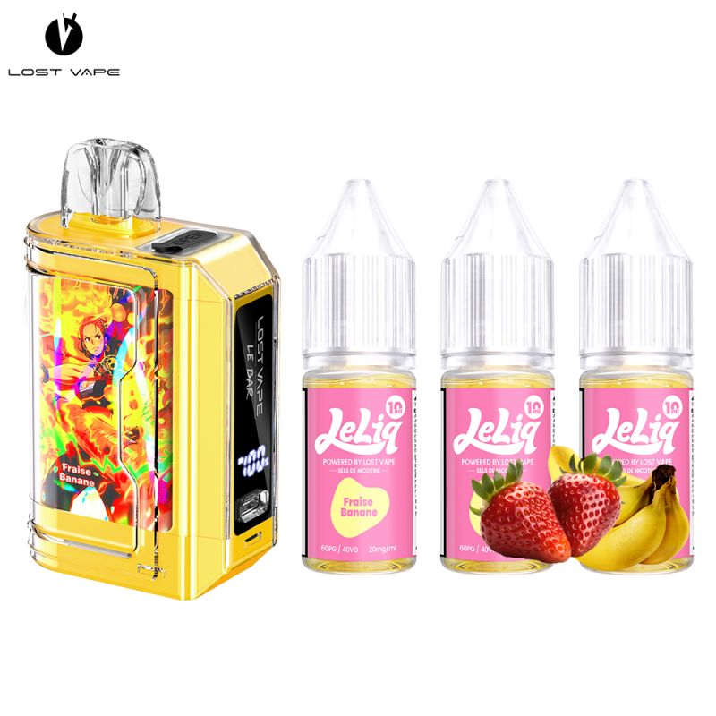 Kit puff Le Bar 45K 3X10ml - Le Bar by Lost Vapefraisebanane