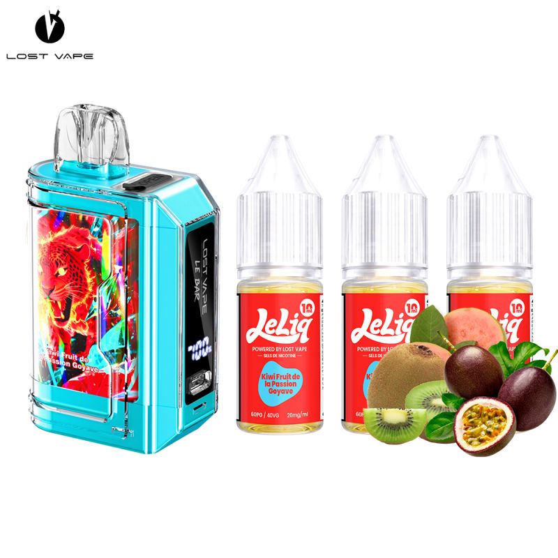 Kit puff Le Bar 45K 3X10ml - Le Bar by Lost Vapekiwi passiongoyave
